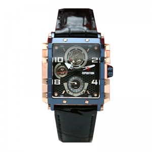 Expedition 6757 Rosegold Blue Black Leather Lady BFLURBA